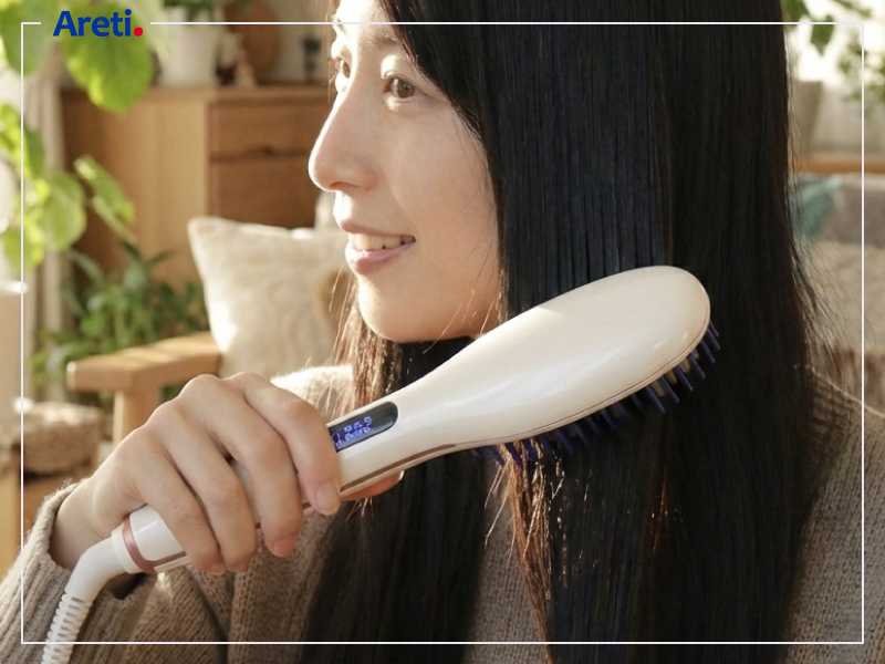 Amazon | “ ヘアアイロン は アレティ ” ヒートブラシ 160～230℃の温度